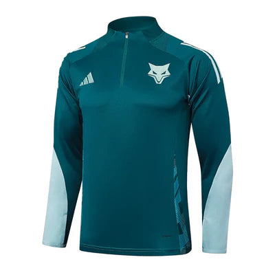 Conjunto Treino Cruzeiro Ziper Curto Treino 25/26 Adidas - Azul Escuro