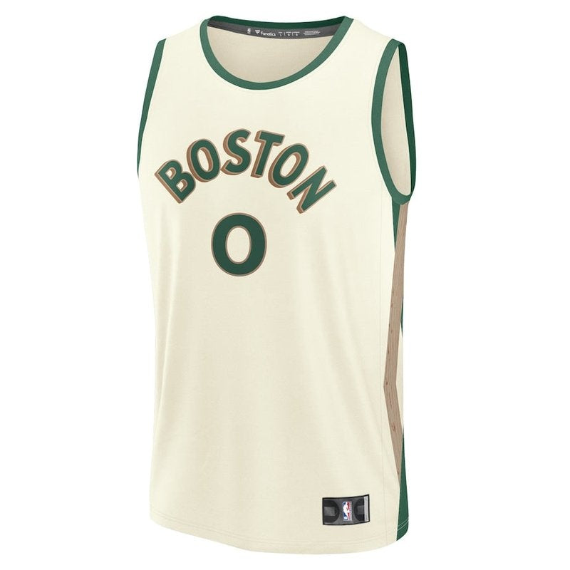 Jayson Tatum Boston Celtics Fanatics Branded 23/24 Fast Break NBA Jersey - Branco - City Edition