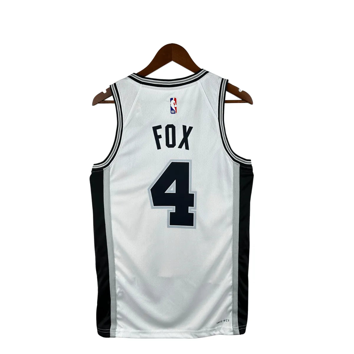 Regata NBA San Antonio Spurs Association Edition Swingman Jersey Branca De'Aaron Fox 4