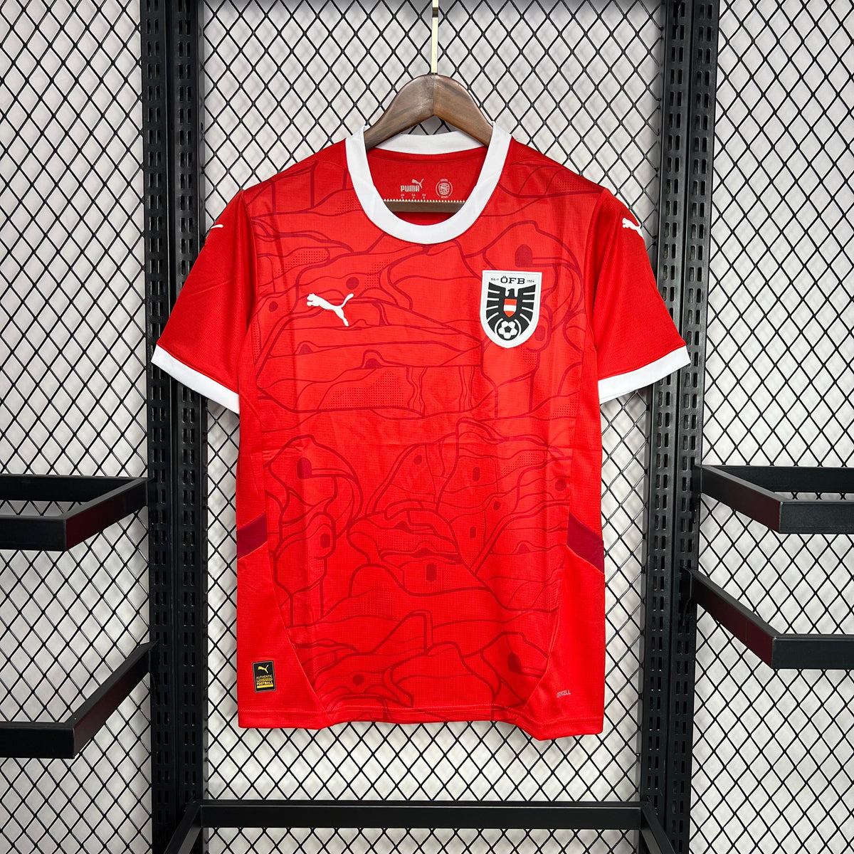 Camisa Áustria Home 24/25 - Puma Torcedor Masculina Lançamento