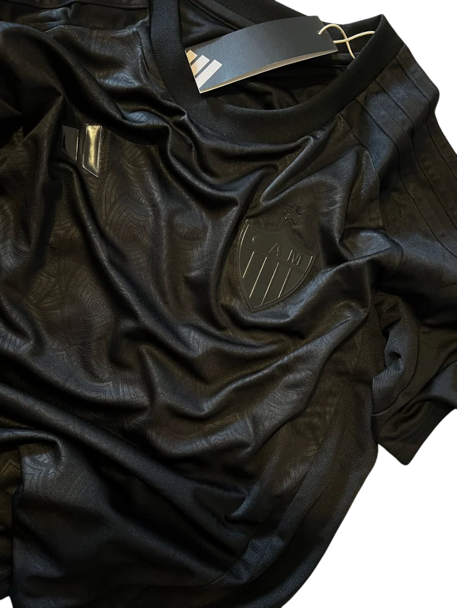 Camisa Atlético Mineiro All Black 25/26 - Adidas Torcedor Masculina Lançamento