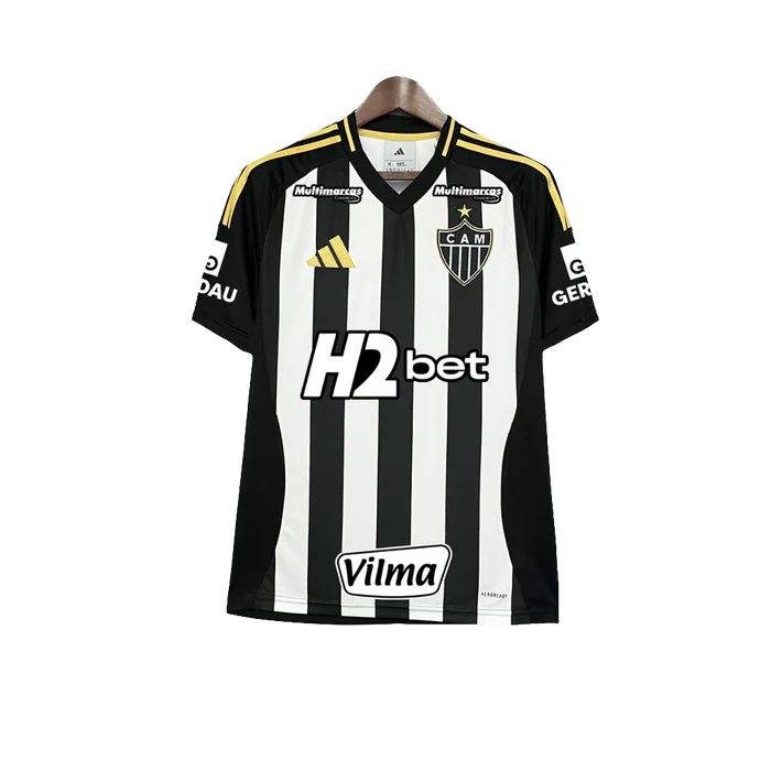 Camisa Atlético Mineiro Home 25/26 - Adidas Torcedor Masculina C Todos Patrocínio
