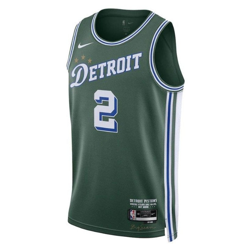 Cade Cunningham Detroit Pistons Unisex 2023 NBA Jersey - City Edition - Verde