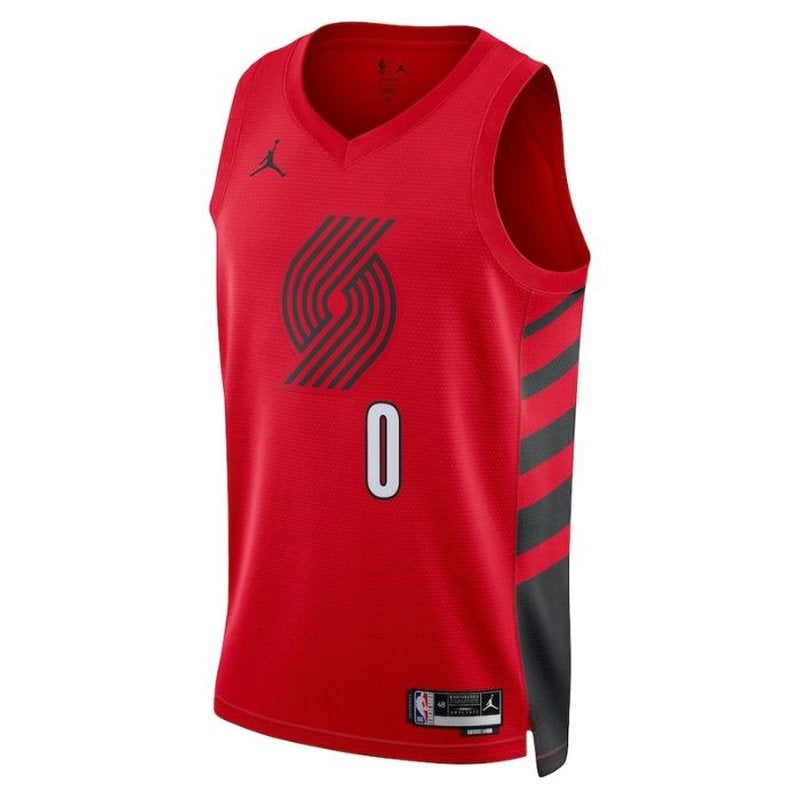 Damian Lillard Portland Trail Blazers 2023 Statement Edition NBA Jersey - Vermelho