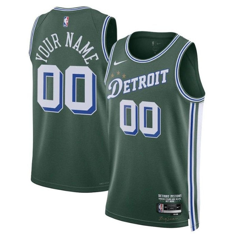 Detroit Pistons Unisex 2023 NBA Jersey - City Edition - Verde