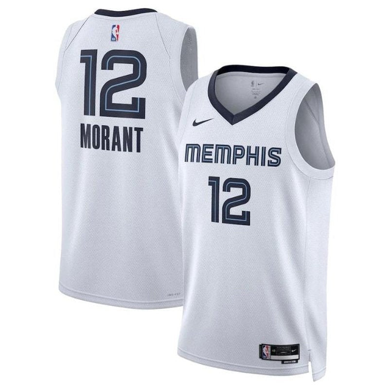 Ja Morant Memphis Grizzlies Unisex 2023 NBA Jersey - Association Edition - Branco