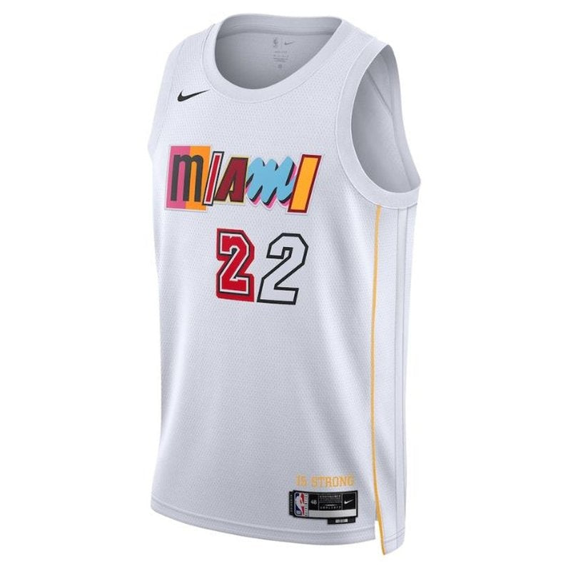 Jimmy Butler Miami Heat Unisex 2023 NBA Jersey - City Edition - Branco
