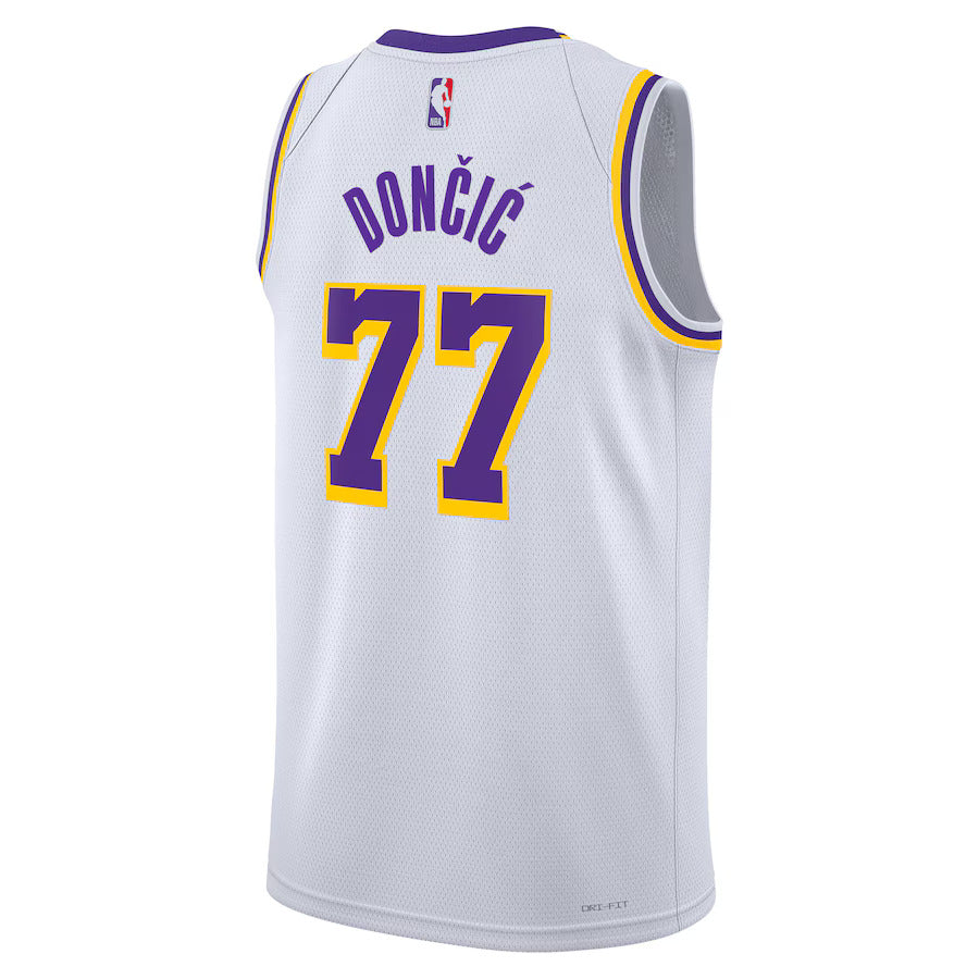 Luka Dončić - Los Angeles Lakers Association Edition 2024 NBA Jersey - Branco - Unisex