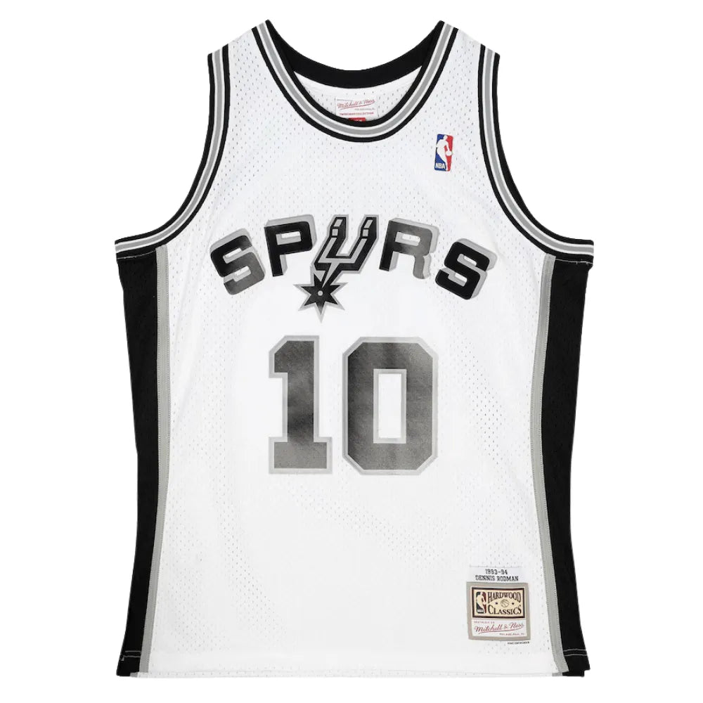 Regata NBA San Antonio Spurs Association Edition Swingman Jersey Branca 10 Dennis Rodman