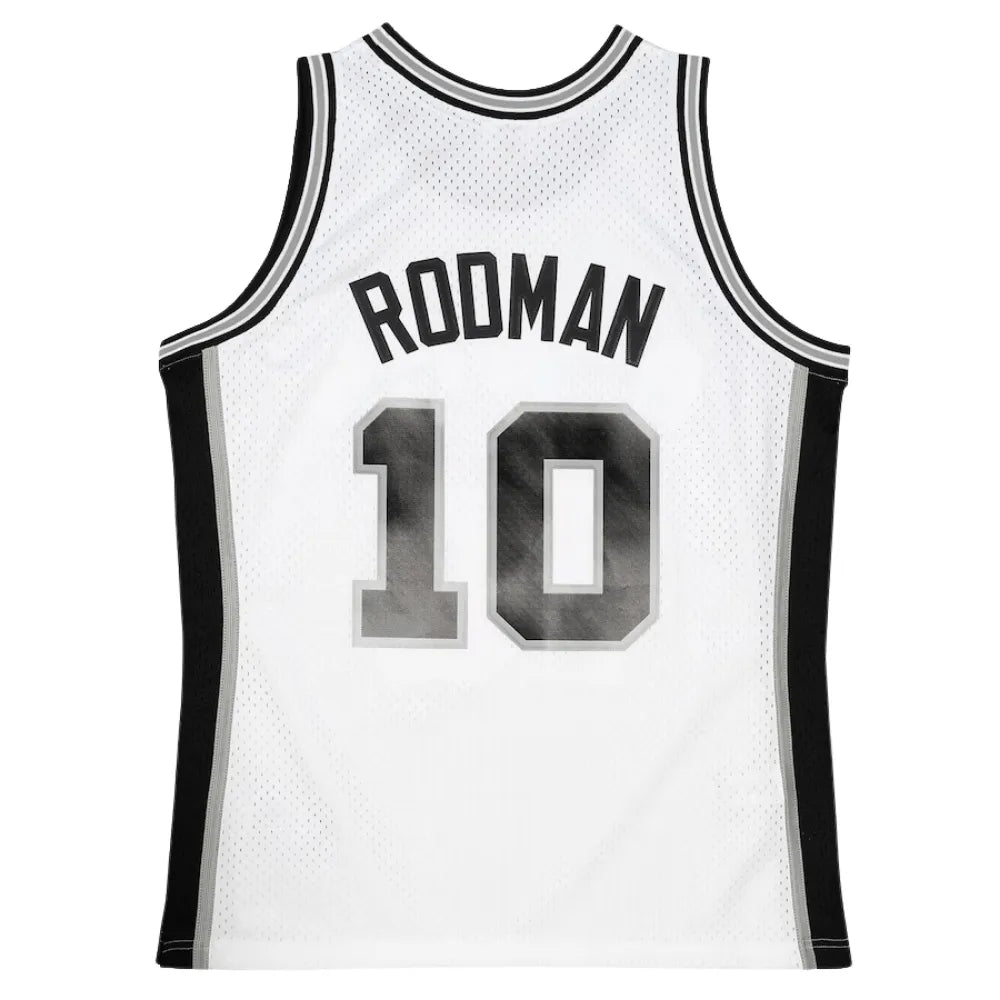 Regata NBA San Antonio Spurs Association Edition Swingman Jersey Branca 10 Dennis Rodman